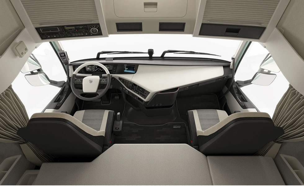 interior cabina camion volvo fh globetrotter colchon viscoelastica descanso truck