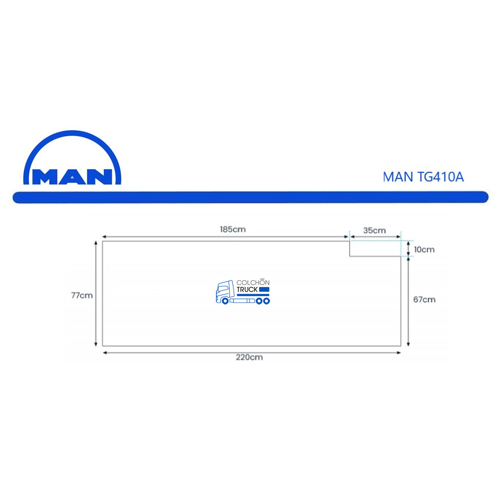 Colchón para camión MAN TG410A Sovering - Imagen 3