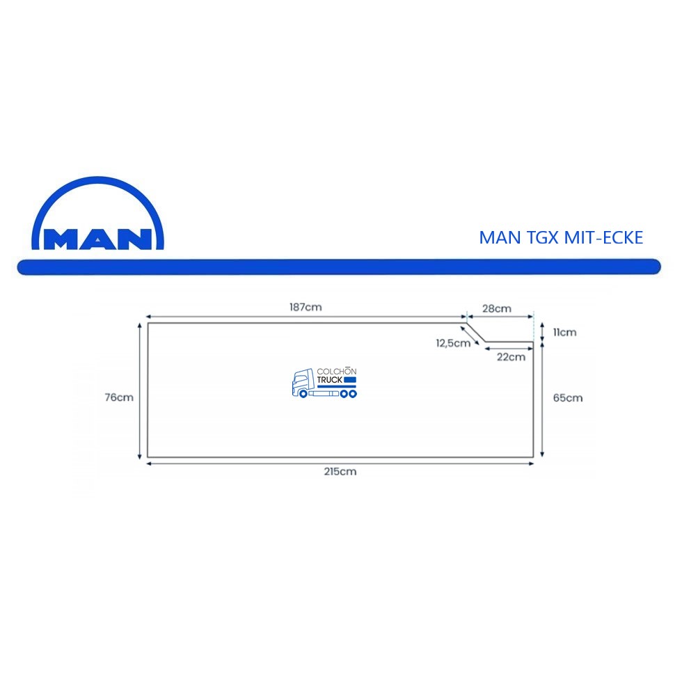 Colchón para camión MAN TGX MIT-ECKE Sovering - Imagen 3