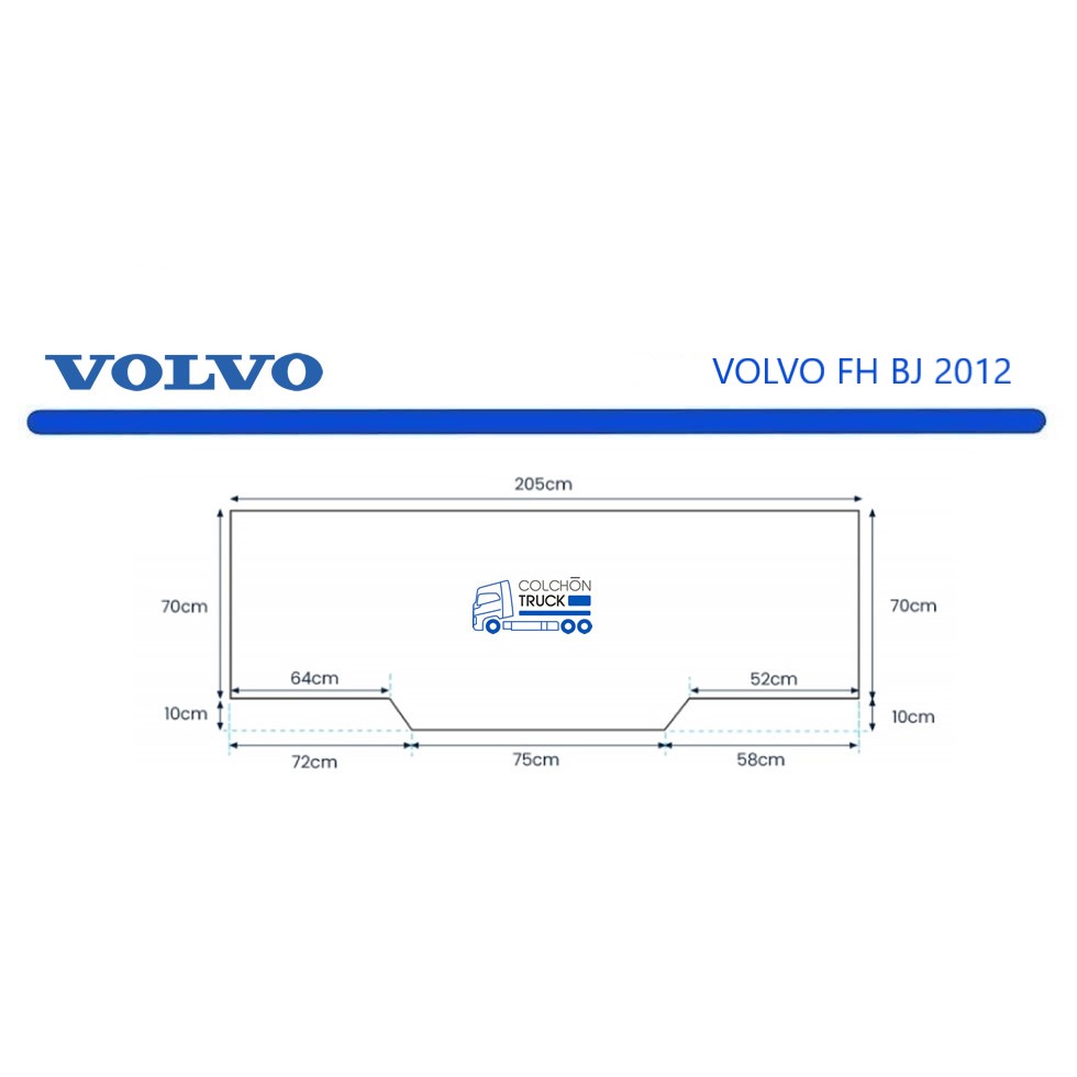 Colchón para camión VOLVO FHBJ2012 Sovering - Imagen 3