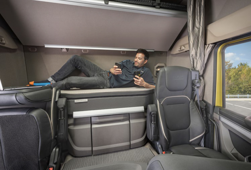 cabina interior camion colchon daf viscoelastica confot descanso truck